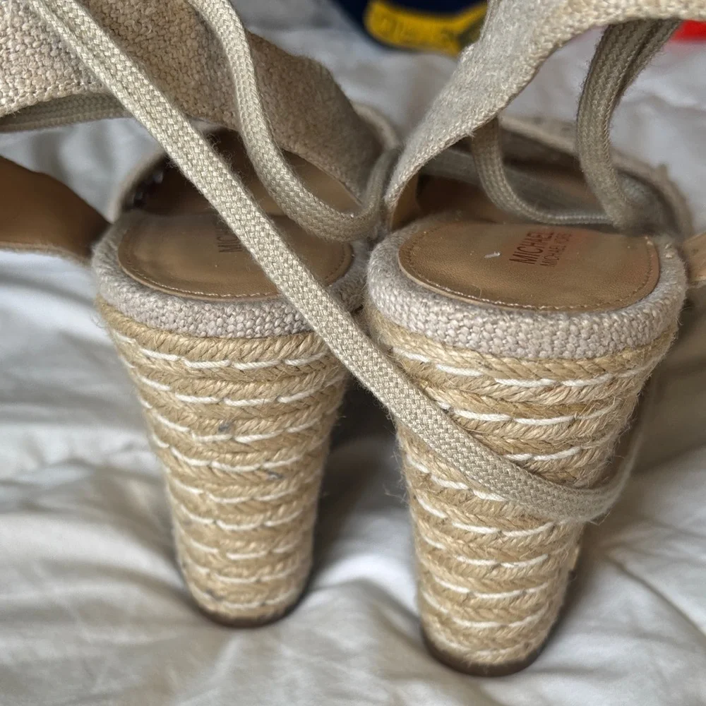 Michael Kors Tan Espadrille Wedges - Picture 3 of 4